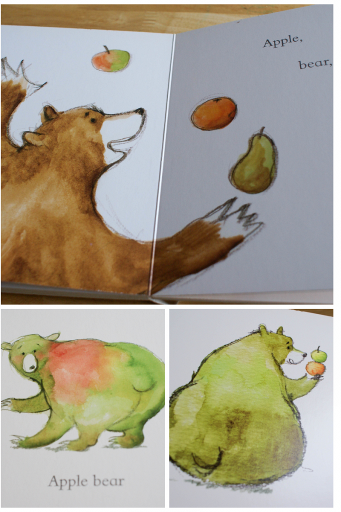 orange pear apple bear