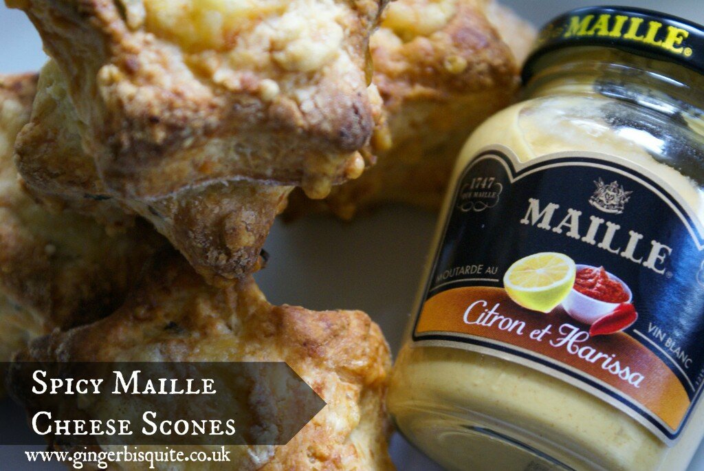 Spicy Maille Cheese Scones