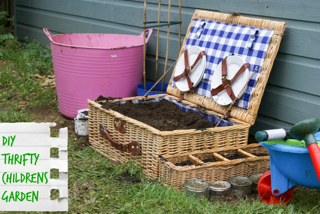 DIY thrifty childrens garden